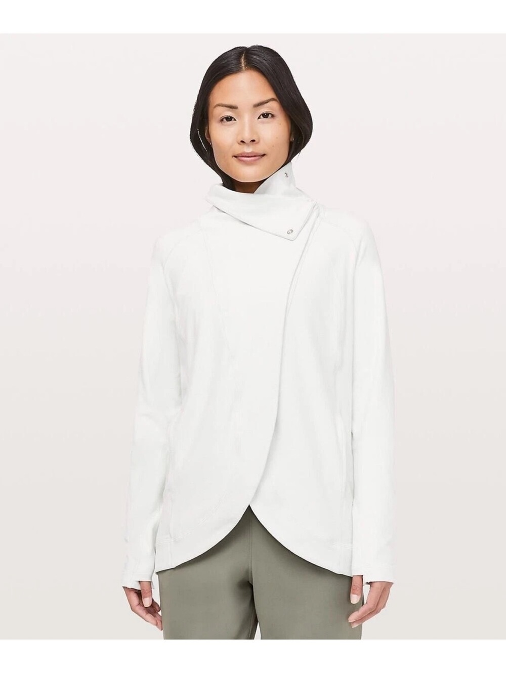 Lululemon That’s A Wrap Jacket Heathered Light Gray Size 6